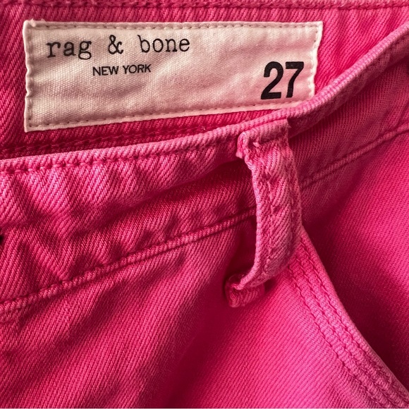 Rag and Bone Sid Carpenter Pants Bright Pink size 27 - Picture 12 of 12